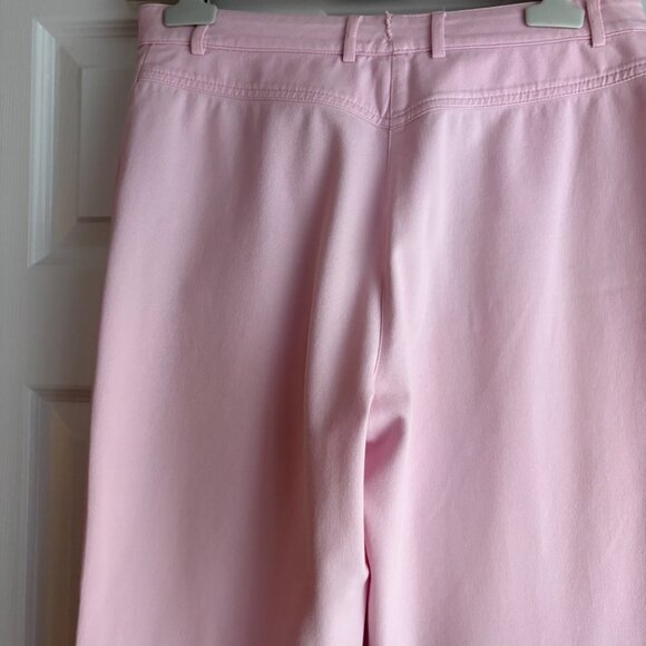 St John Sport by Marie Gray Pink Cotton Denim Jeans Size 8 - Picture 4 of 6